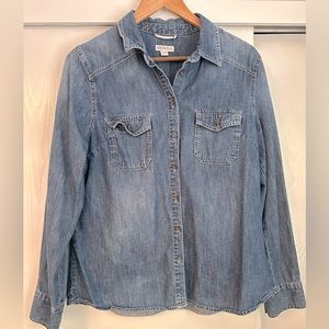 Merona Button Up Jean Jacket Size Medium